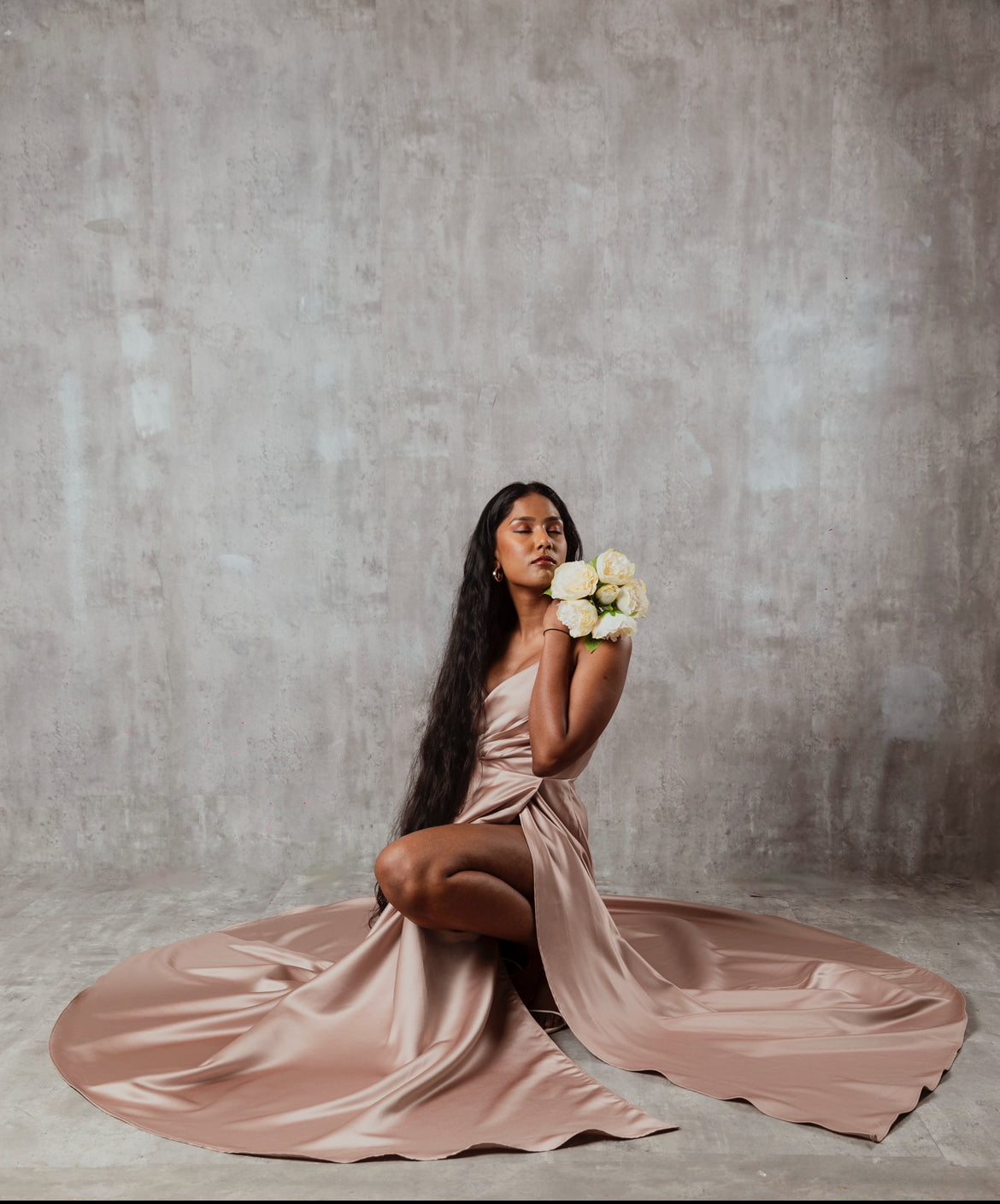 Taupe princess dress