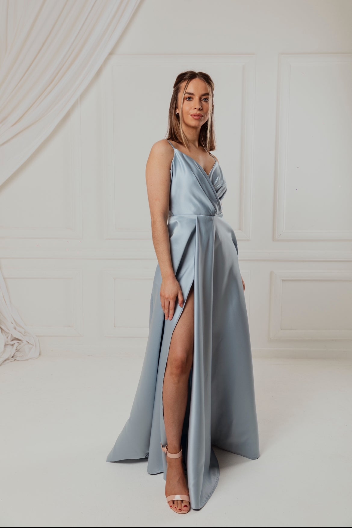 Soft blue princess dress