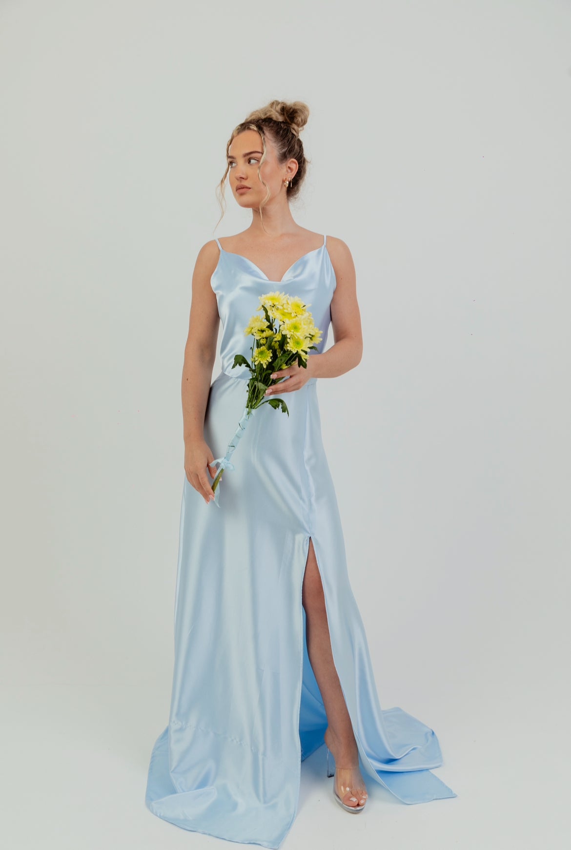 Cowl neck 2.0 Satin Dress