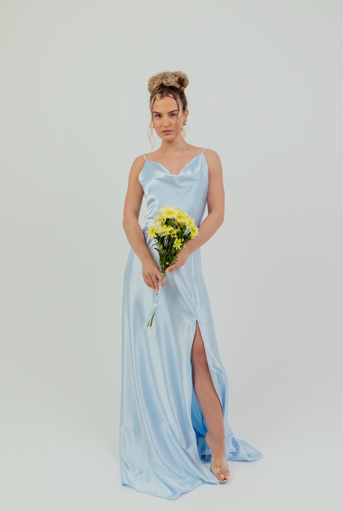Cowl neck 2.0 Satin Dress