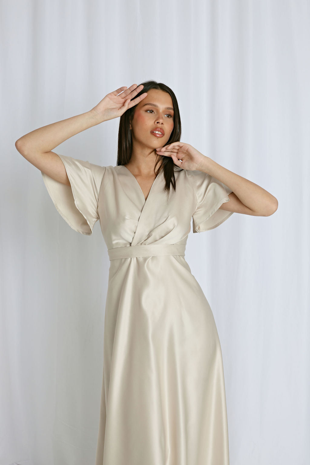 Dreamy full length A line dress