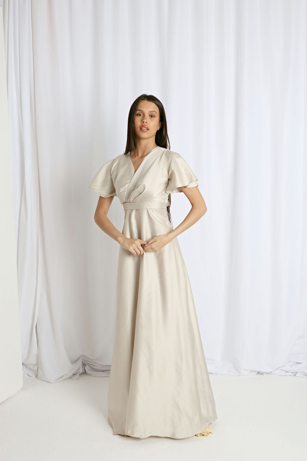 Dreamy full length A line dress