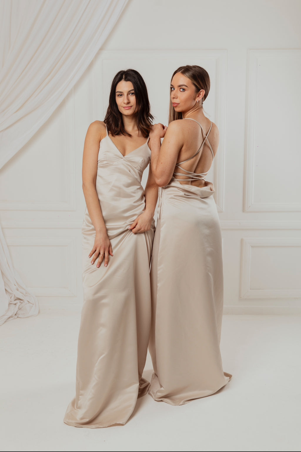 Champagne maxi dress