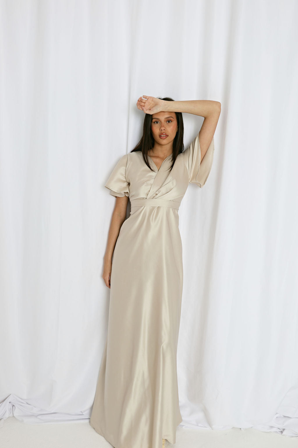 Dreamy full length A line dress