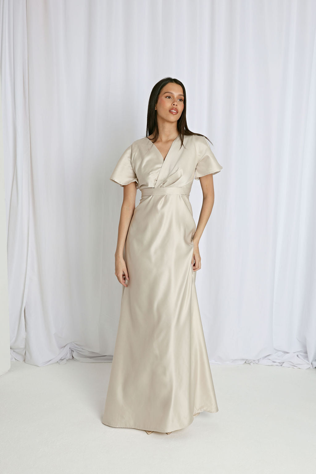 Dreamy full length A line dress