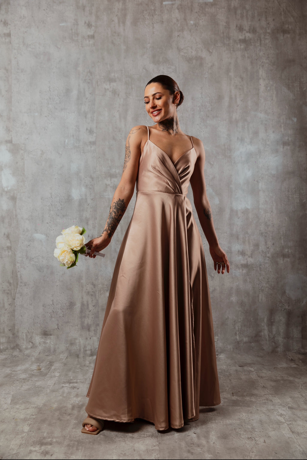 Dusty rose princess dress