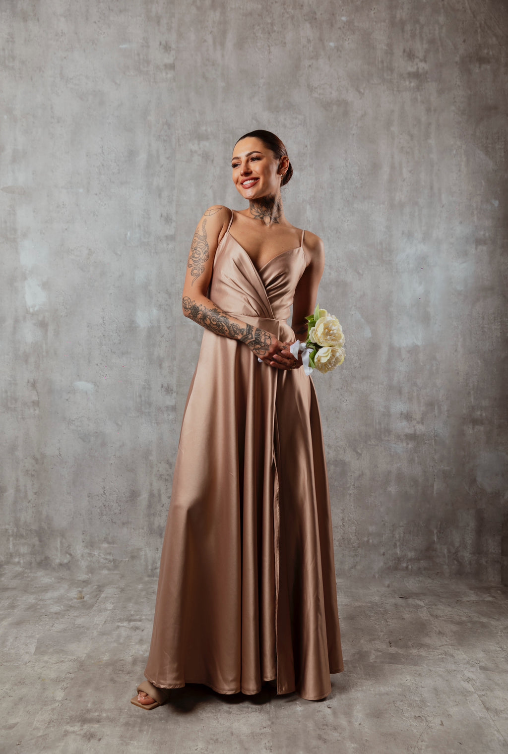 Dusty rose princess dress