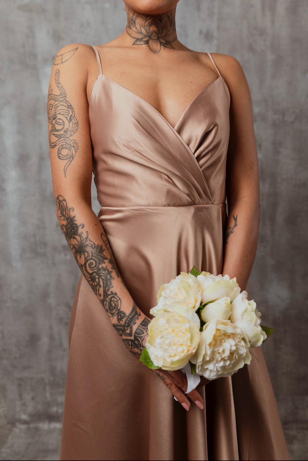 Dusty rose princess dress