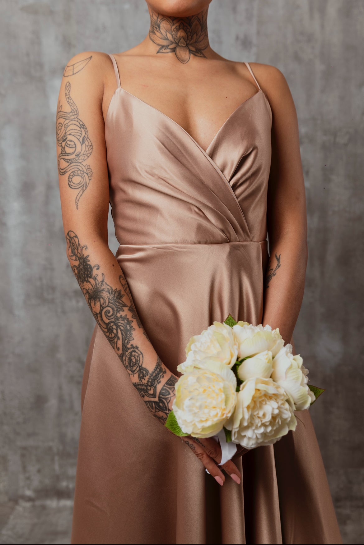 Dusty rose princess dress