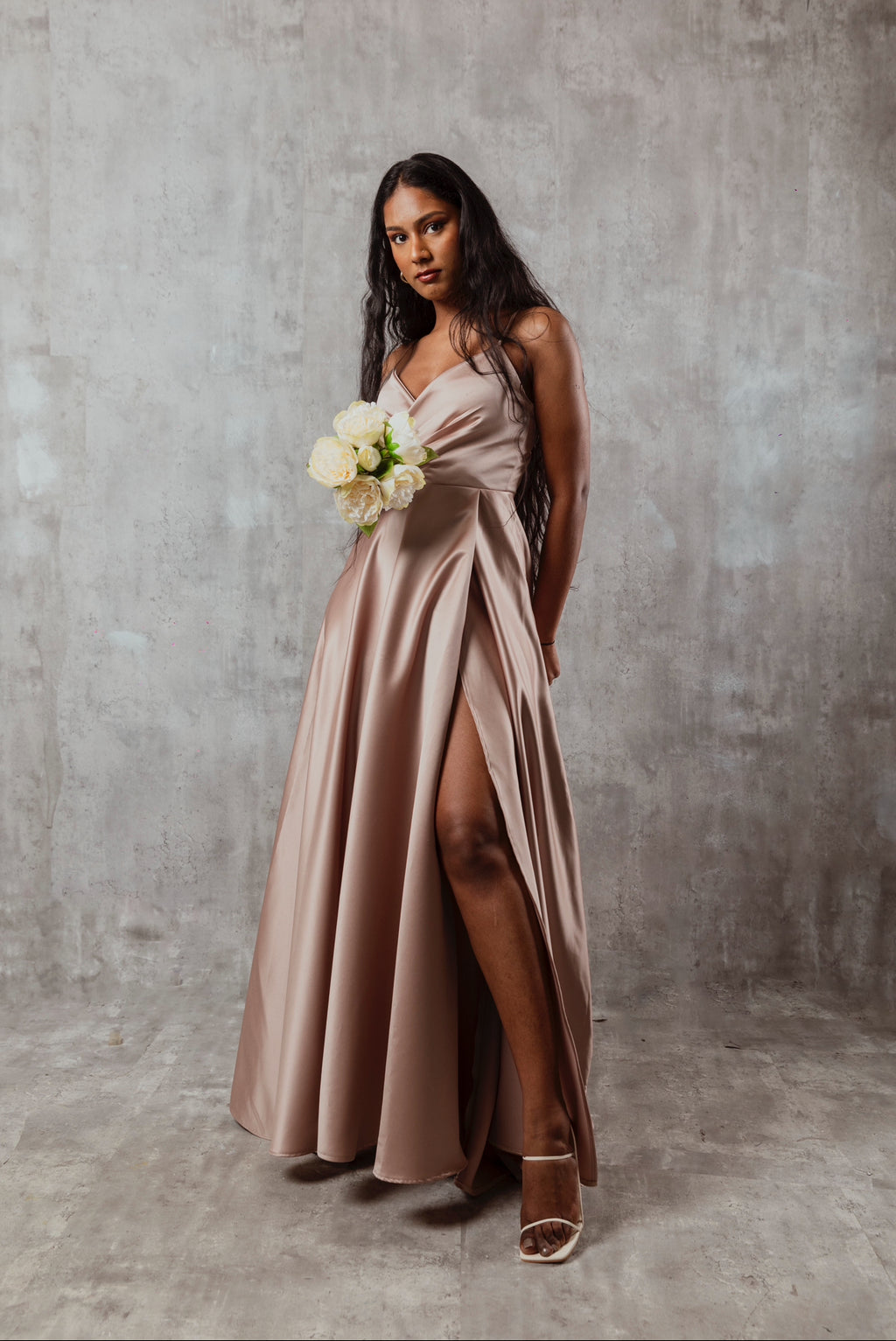 Taupe  princess dress