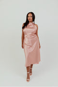 Halter Neck Satin dress