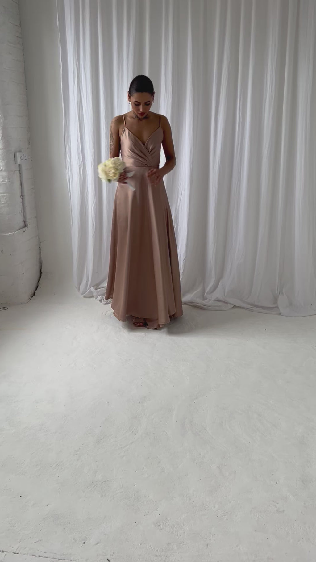 Dusty rose princess dress